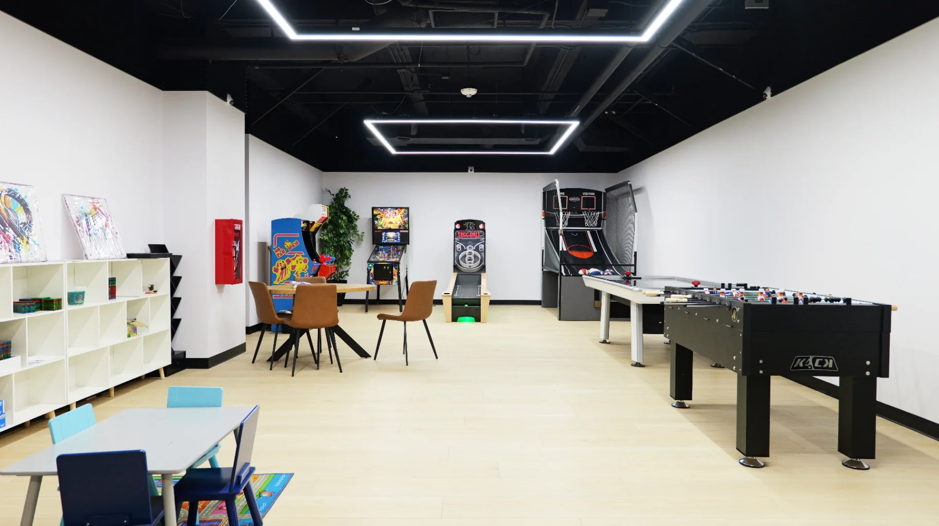 Game room, dual PS5 projectors + arcade